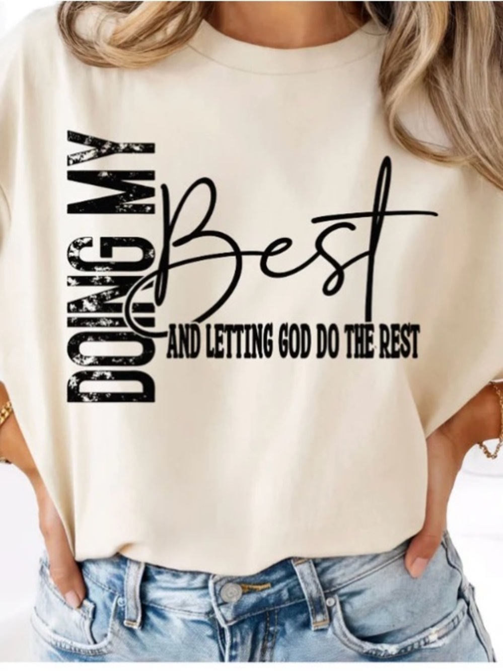 Graphic Tee "Doing My Best"